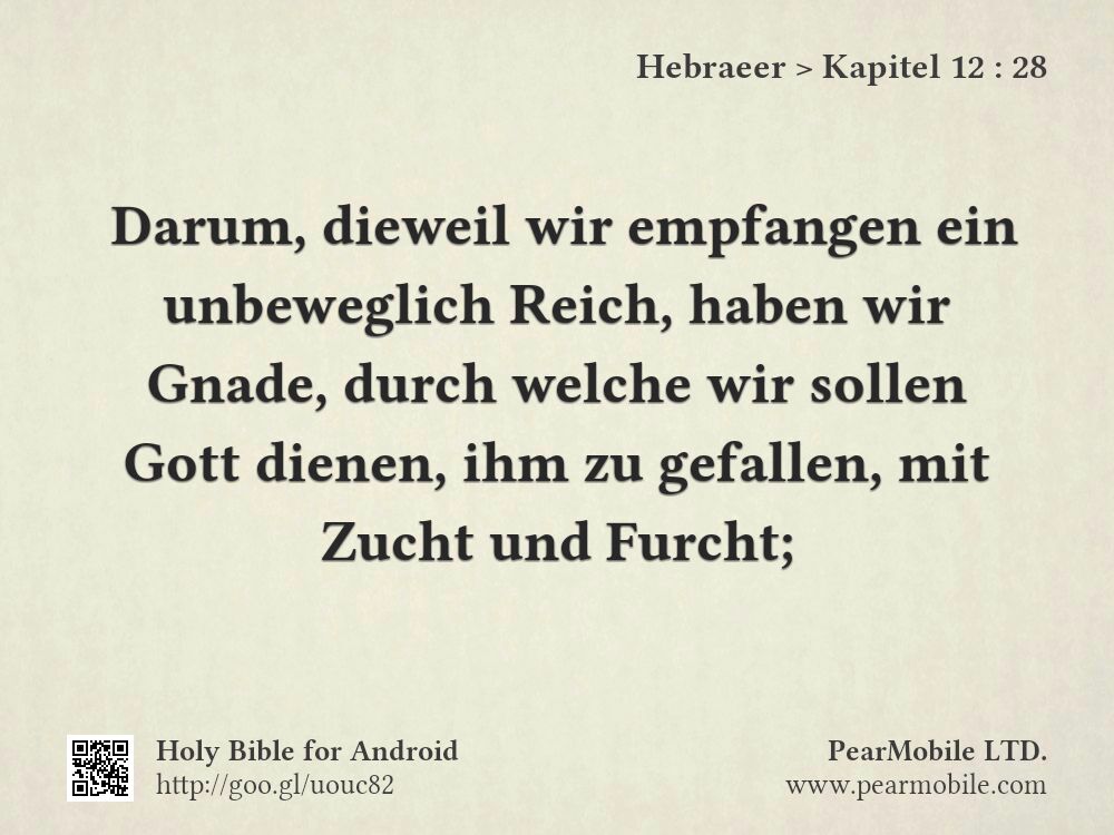 Hebraeer, Kapitel 12:28